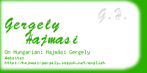 gergely hajmasi business card